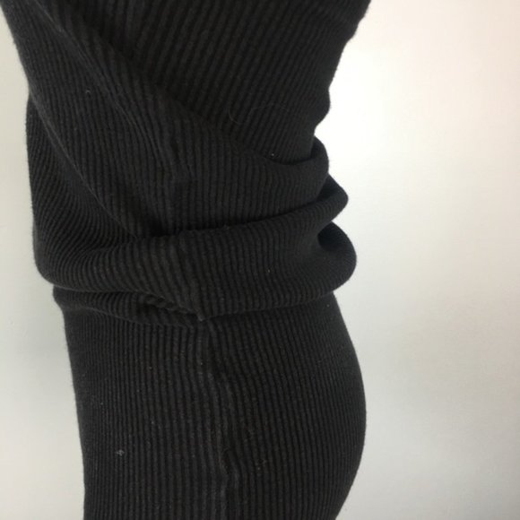 JAMES PERSE Black Rib-Knit Tube Bodycon Skirt or Dress - Picture 5 of 7